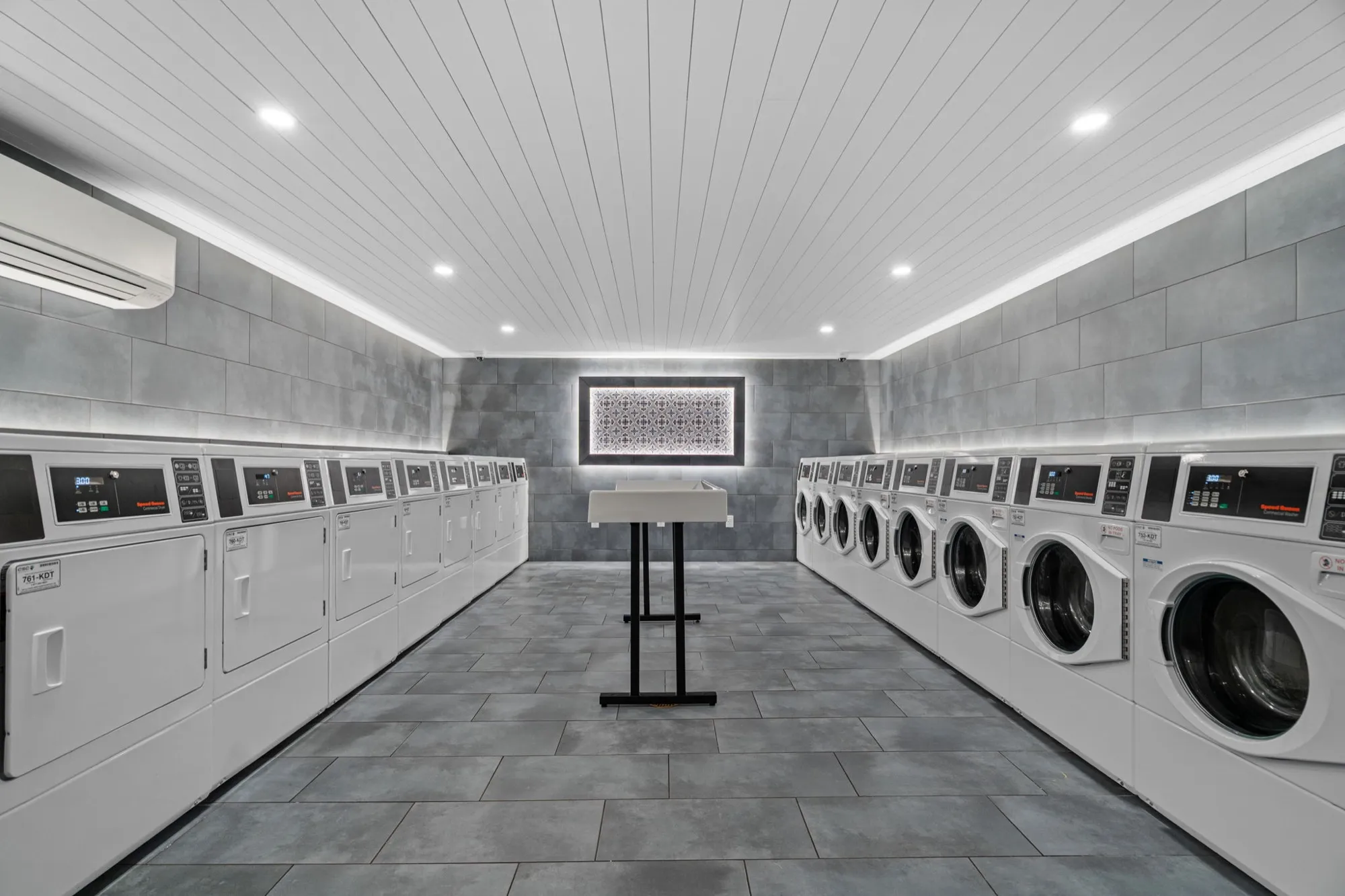 Three laundry rooms on site